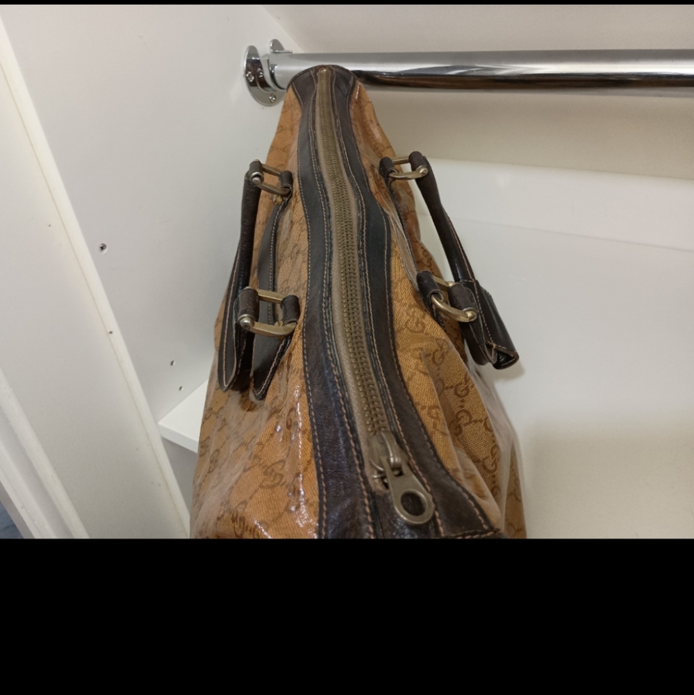 Vintage Gucci Monogram Travel Bag –GG Canvas & Leather Trim $425 OBO - Picture 8 of 11